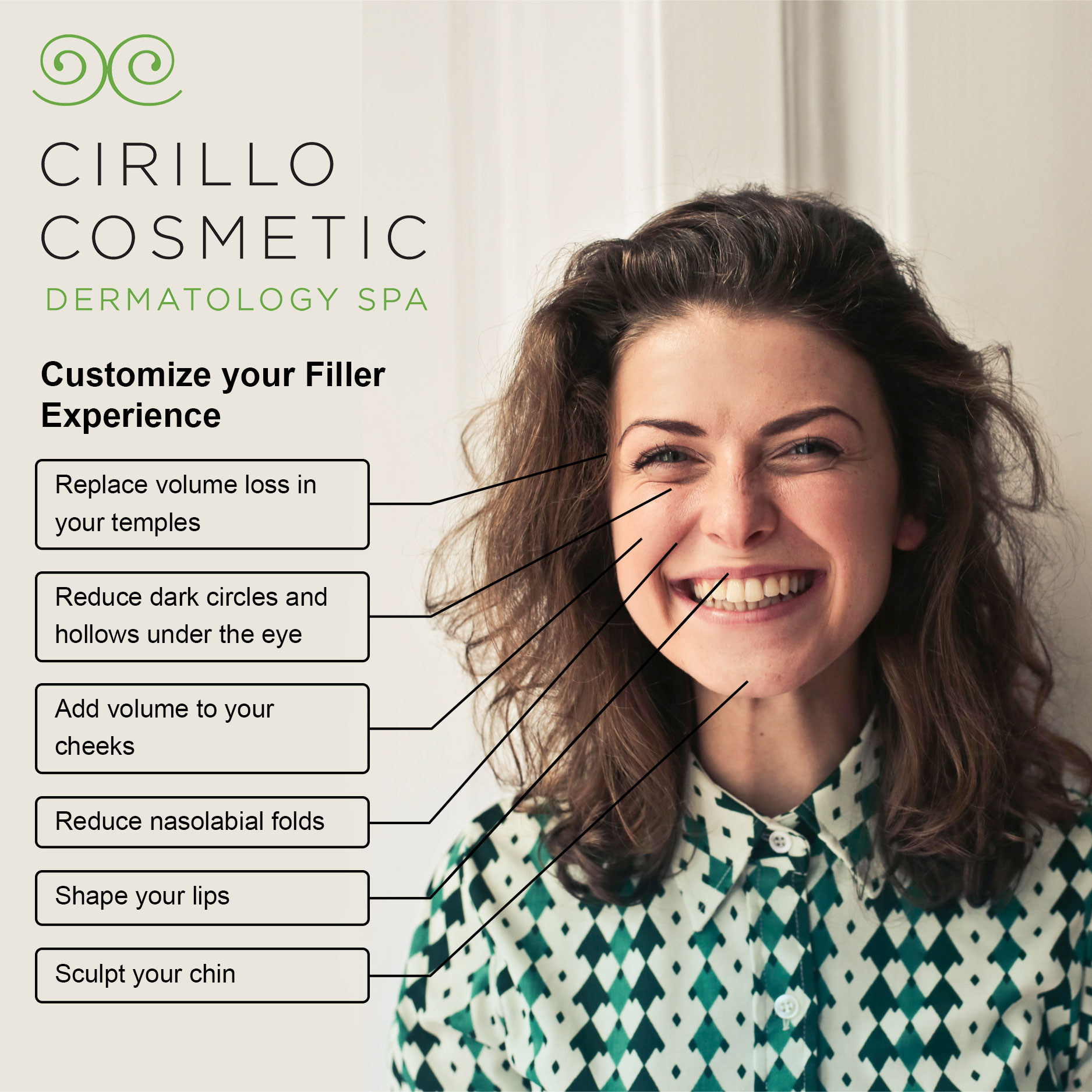 Cirillo Cosmetic Dermatology offers a range of injectables from Juvederm, Botox, Radiesse, Retylane and more, for patients from Bryn Mawr, Newtown Square, Philadelphia, and beyond.