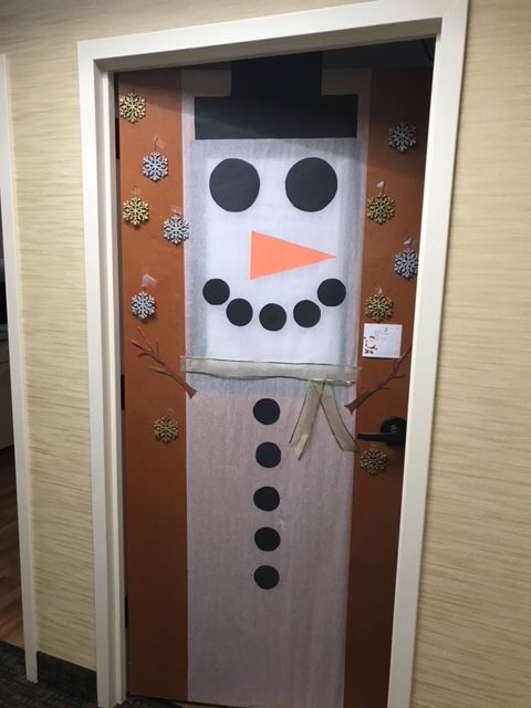 Holiday Door Snowman